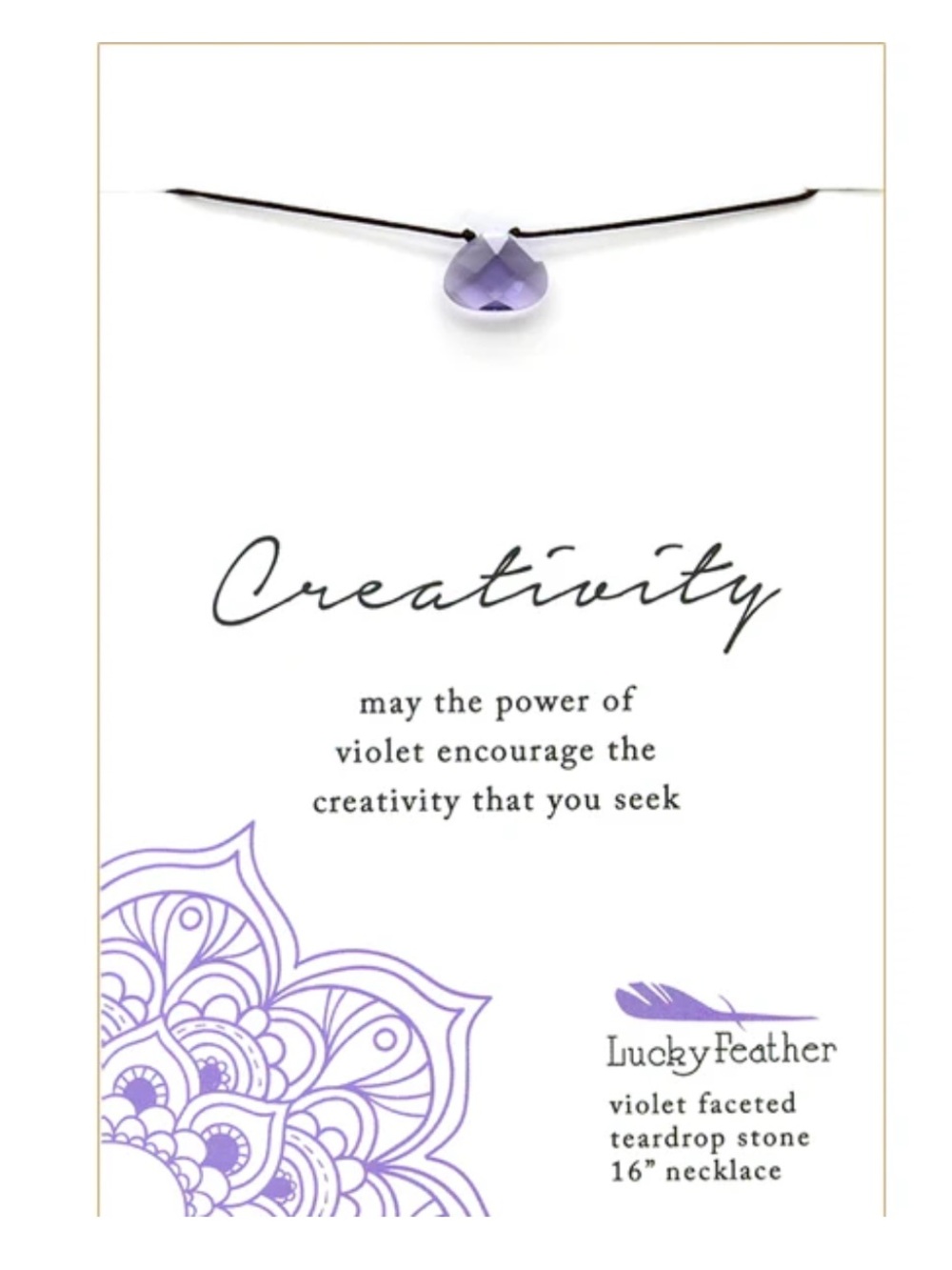 Lucky Feather Color Power Necklace